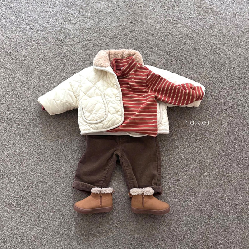 Raker - Korean Children Fashion - #childofig - Collar Padded Jacket - 6
