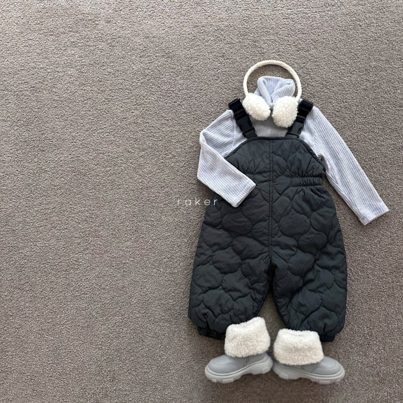 Raker - Korean Children Fashion - #kidzfashiontrend - Snow Quilted Overalls - 9