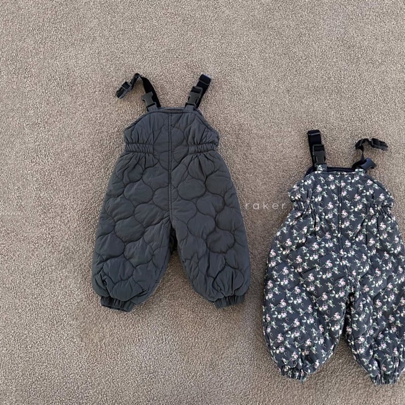 Raker - Korean Children Fashion - #stylishchildhood - Snow Quilted Overalls