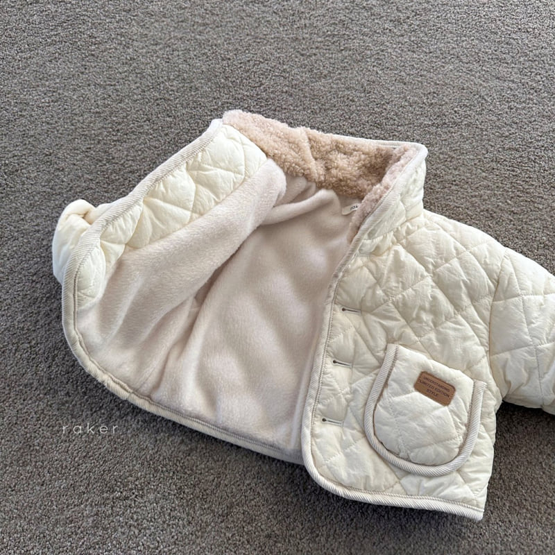 Raker - Korean Children Fashion - #todddlerfashion - Collar Padded Jacket - 3