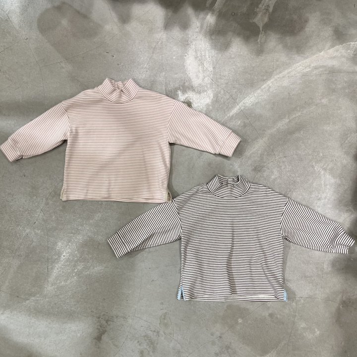 Raleelounge - Korean Children Fashion - #Kfashion4kids - Tumble Tenta Slit Turtleneck Tee - 8