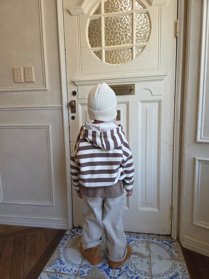 Raleelounge - Korean Children Fashion - #Kfashion4kids - Half Open Wappen Hoodie - 6