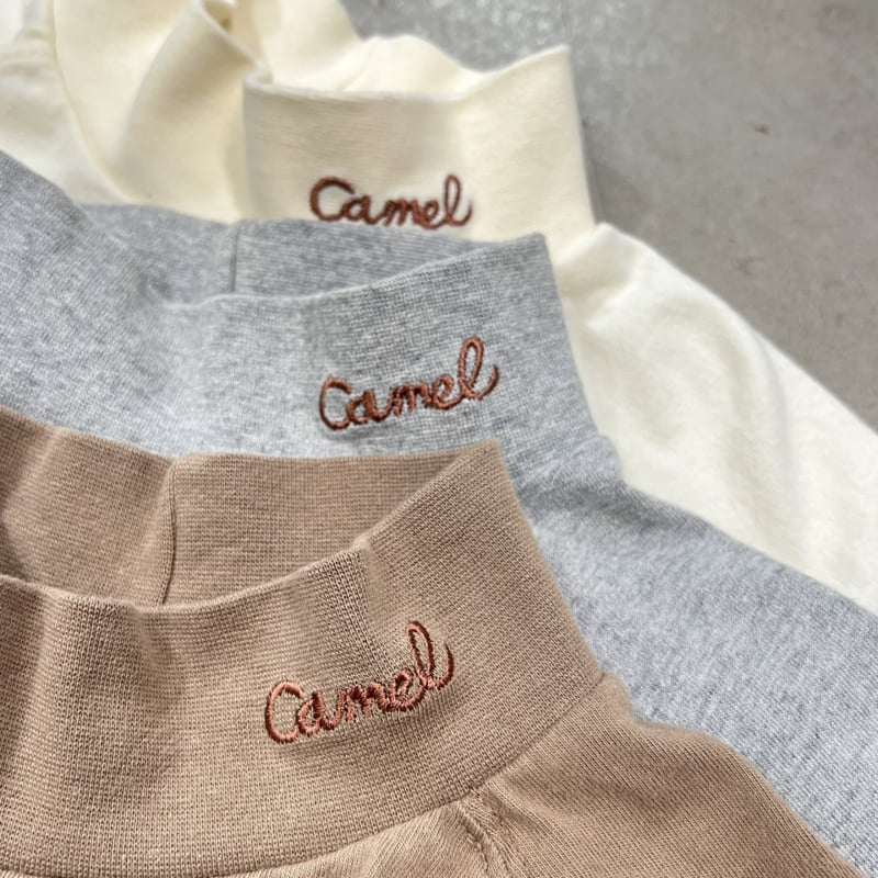 Raleelounge - Korean Children Fashion - #childofig - Camel Turtleneck Tee - 11