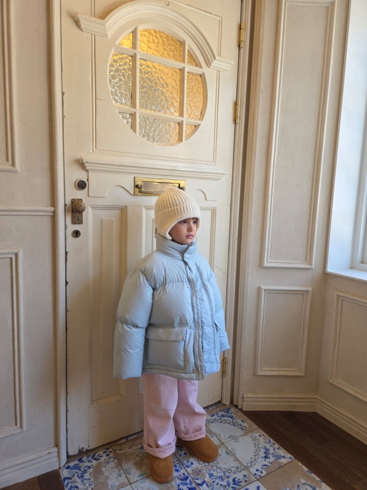 Raleelounge - Korean Children Fashion - #designkidswear - Half Daily Tie Padding Jacket - 5