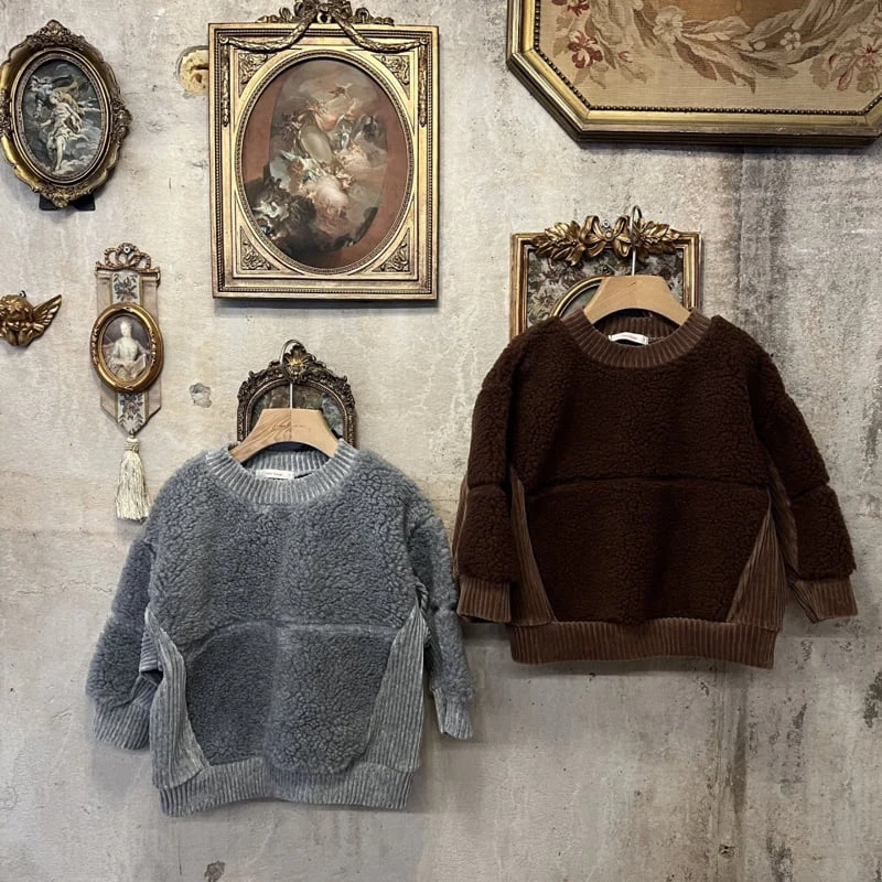 Raleelounge - Korean Children Fashion - #designkidswear - Boa Rib Sweatshirt - 12
