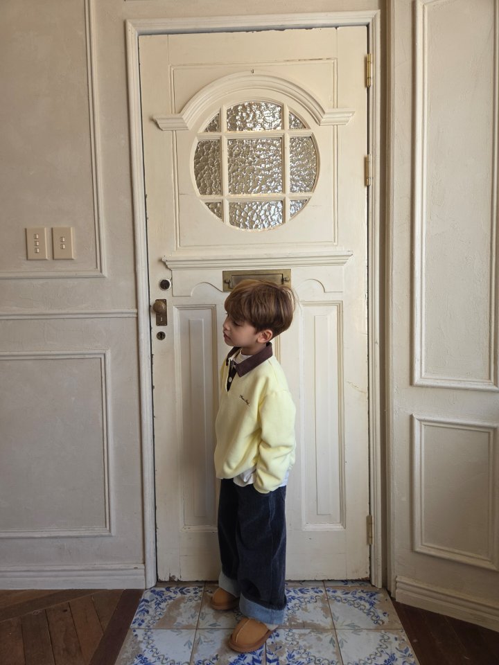 Raleelounge - Korean Children Fashion - #discoveringself - Corduroy Collar Tee 2 - 7