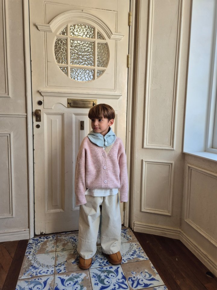 Raleelounge - Korean Children Fashion - #discoveringself - Cozy Wool Color Cardigan - 3