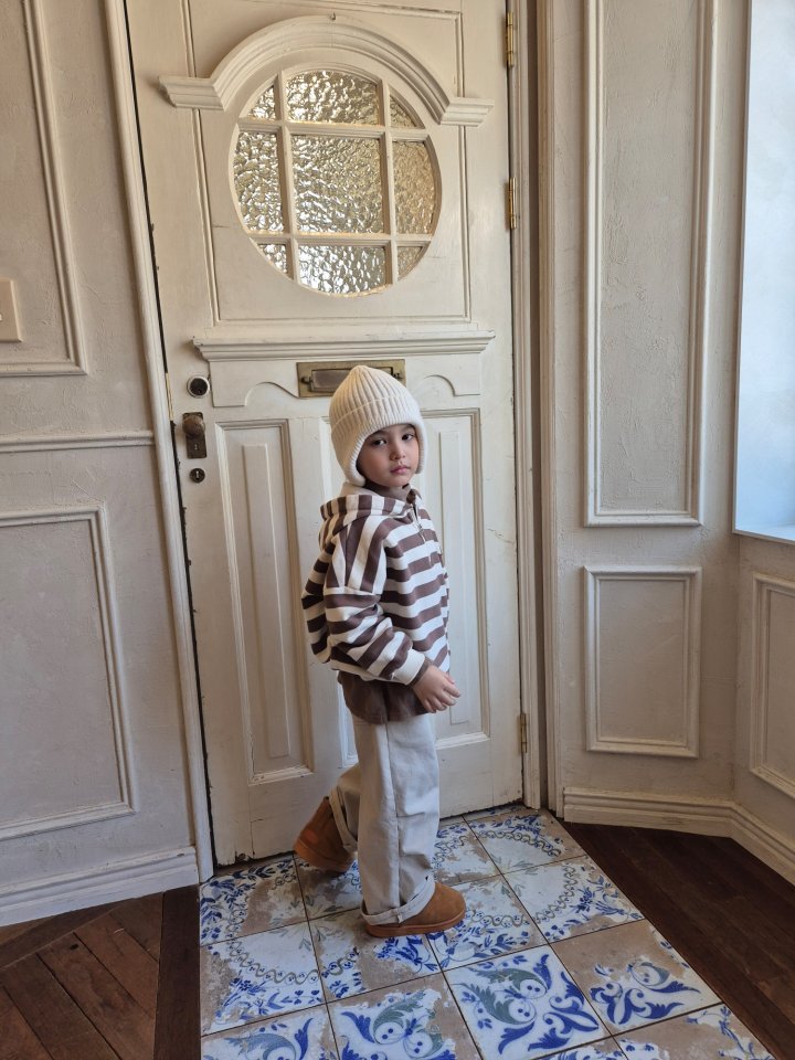 Raleelounge - Korean Children Fashion - #discoveringself - Half Open Wappen Hoodie