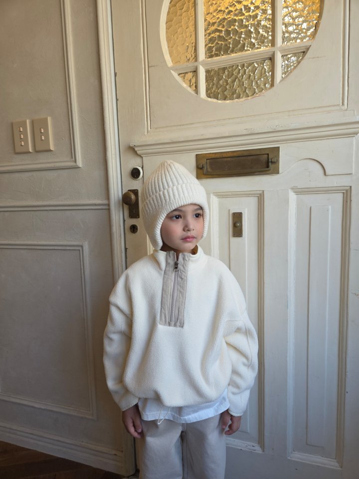 Raleelounge - Korean Children Fashion - #fashionkids - Fleece Scone Top 2 - 3