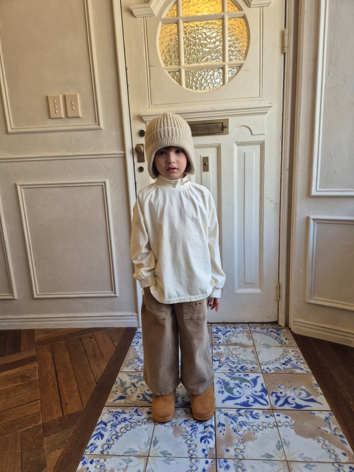 Raleelounge - Korean Children Fashion - #fashionkids - Camel Turtleneck Tee - 2