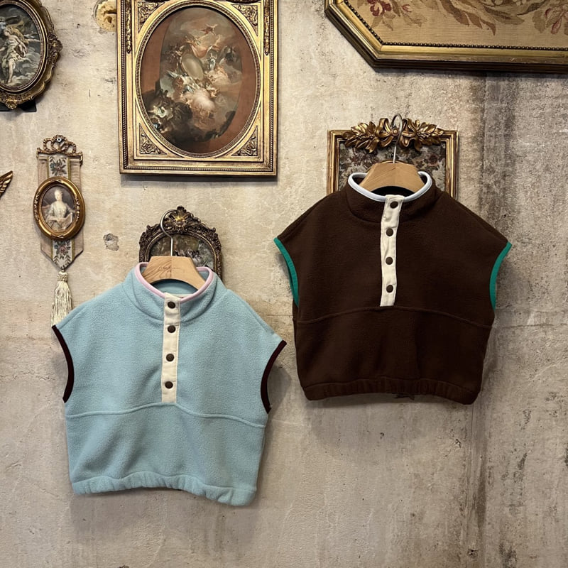 Raleelounge - Korean Children Fashion - #kidsshorts - Fleece Cozy PP Vest - 12