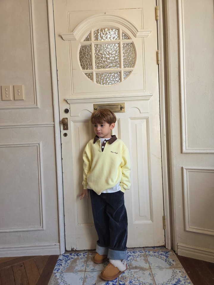 Raleelounge - Korean Children Fashion - #kidsshorts - Corduroy Collar Tee 2 - 9