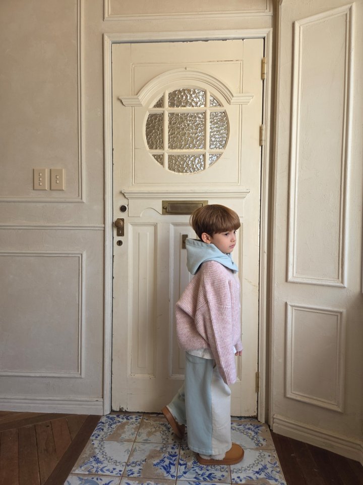 Raleelounge - Korean Children Fashion - #kidsshorts - Cozy Wool Color Cardigan - 5