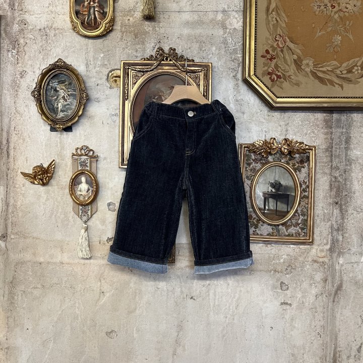 Raleelounge - Korean Children Fashion - #kidsshorts - Mink Denim Pants - 10
