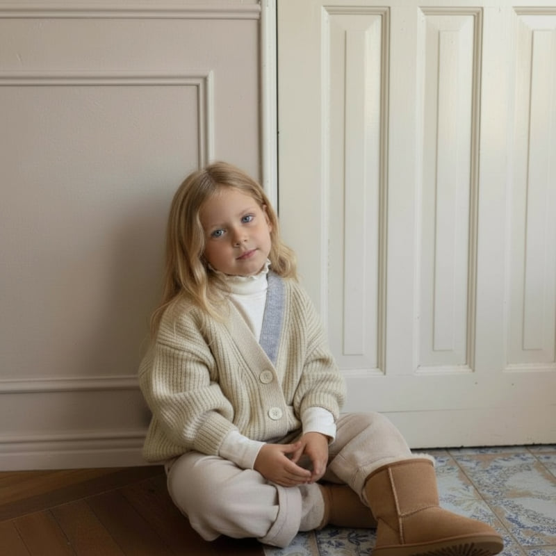 Raleelounge - Korean Children Fashion - #kidsshorts - Cashmere Rib Turtleneck Tee - 5