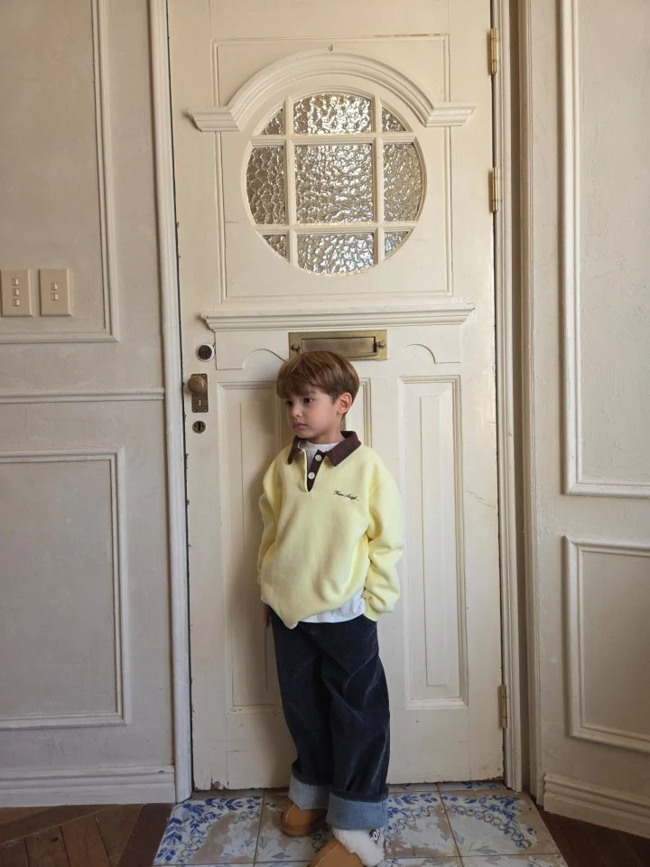Raleelounge - Korean Children Fashion - #kidsstore - Corduroy Collar Tee 2 - 10