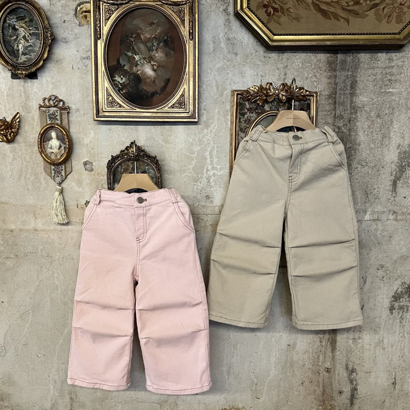 Raleelounge - Korean Children Fashion - #kidsstore - Cotton Peach Stretch Pants - 12