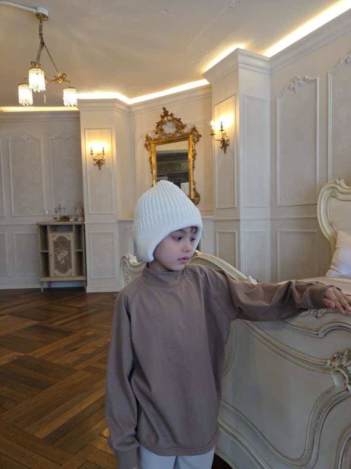 Raleelounge - Korean Children Fashion - #littlefashionista - Camel Turtleneck Tee - 7