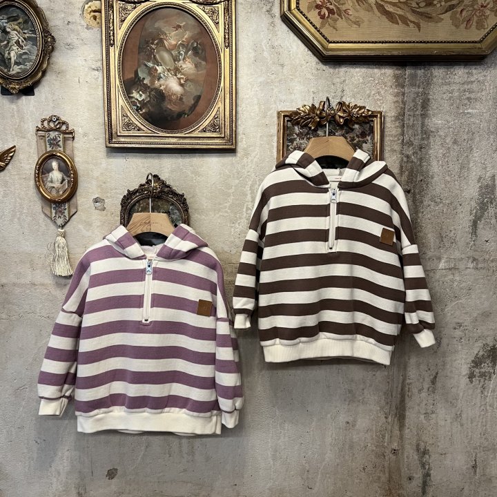Raleelounge - Korean Children Fashion - #littlefashionista - Half Open Wappen Hoodie - 7