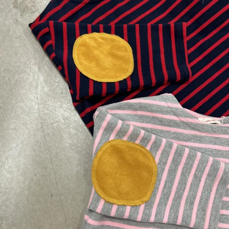 Raleelounge - Korean Children Fashion - #magicofchildhood - Thick Suede Stripe Tee - 11