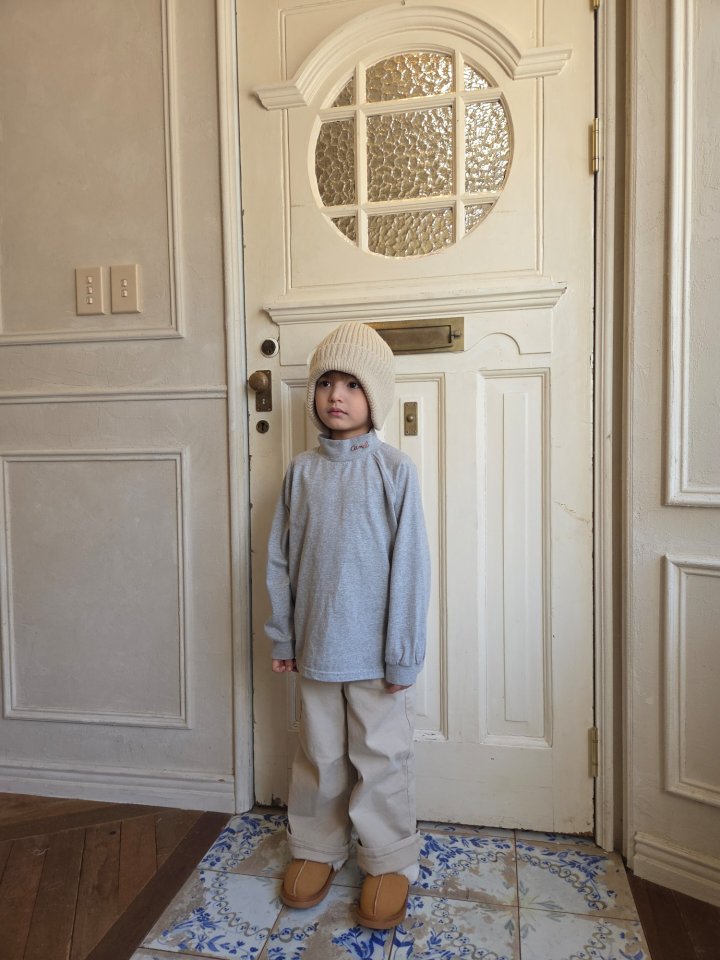Raleelounge - Korean Children Fashion - #minifashionista - Camel Turtleneck Tee - 9
