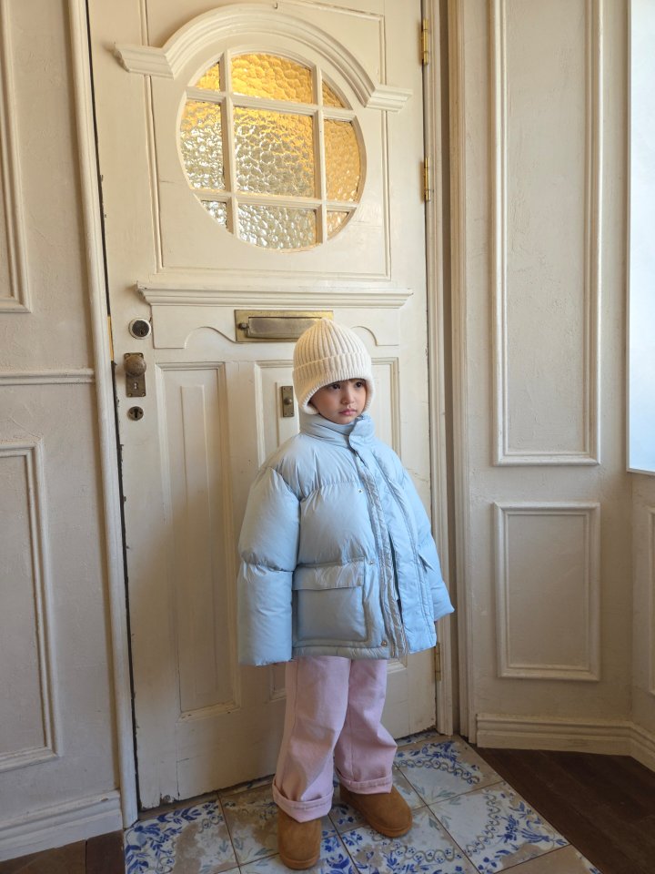 Raleelounge - Korean Children Fashion - #stylishchildhood - Half Daily Tie Padding Jacket - 2