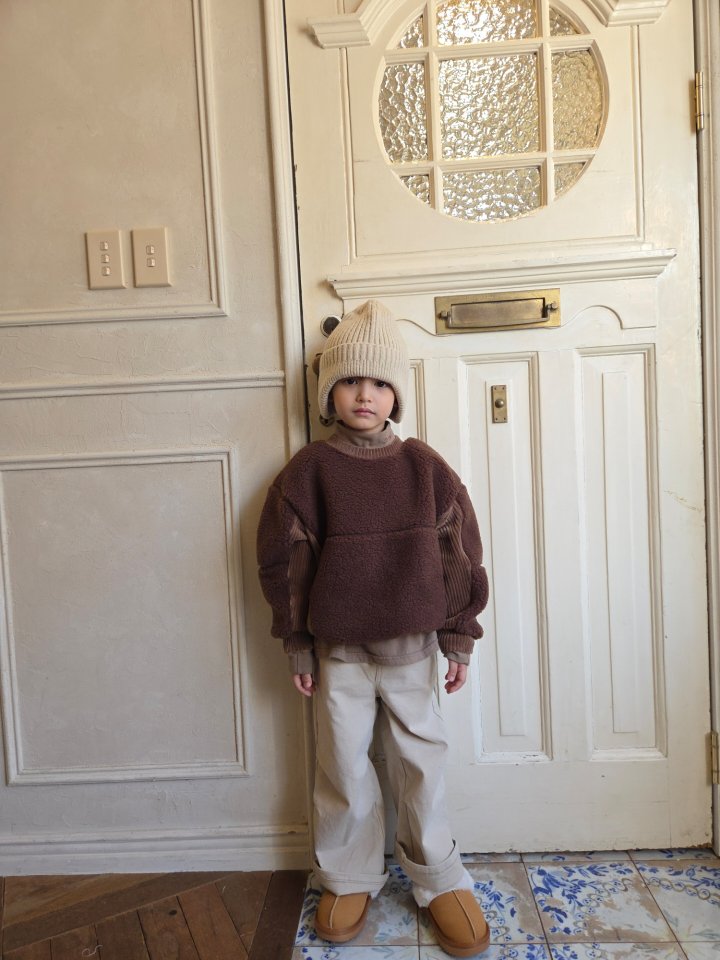 Raleelounge - Korean Children Fashion - #toddlerclothing - Boa Rib Sweatshirt - 8