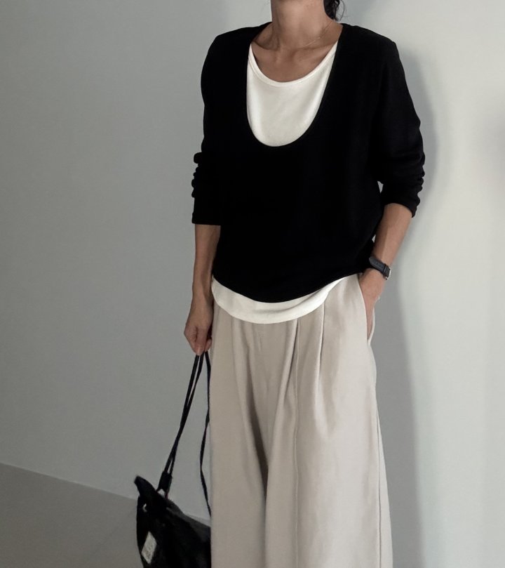 Ripple - Korean Women Fashion - #momslook - Classic Double Tee - 6