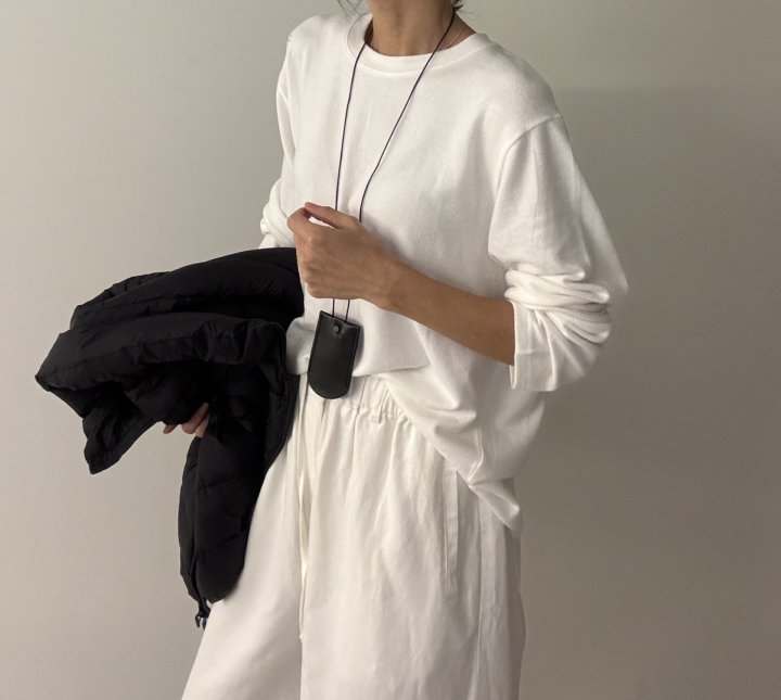 Ripple - Korean Women Fashion - #momslook - Daily Brushed Tee - 2