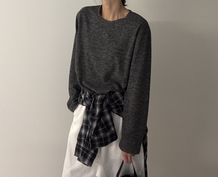 Ripple - Korean Women Fashion - #momslook - Daily Brushed Tee - 6