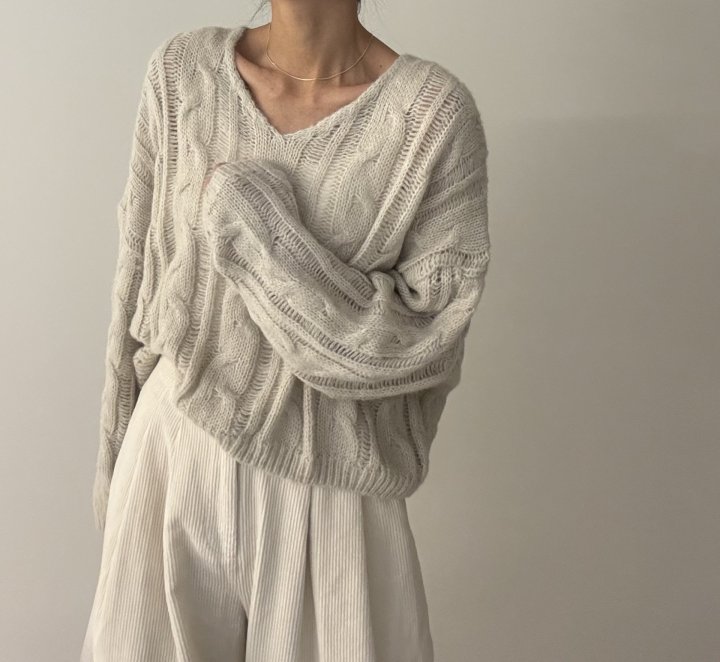 Ripple - Korean Women Fashion - #momslook - Vince Cable Knit