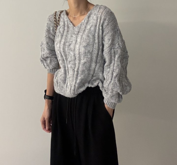 Ripple - Korean Women Fashion - #momslook - Vince Cable Knit - 11