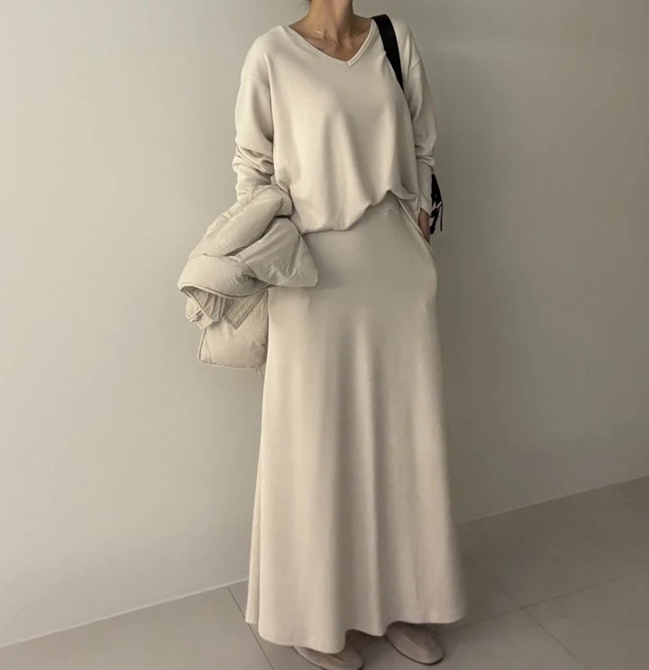 Ripple - Korean Women Fashion - #womensfashion - Romantic Brushed Set - 4