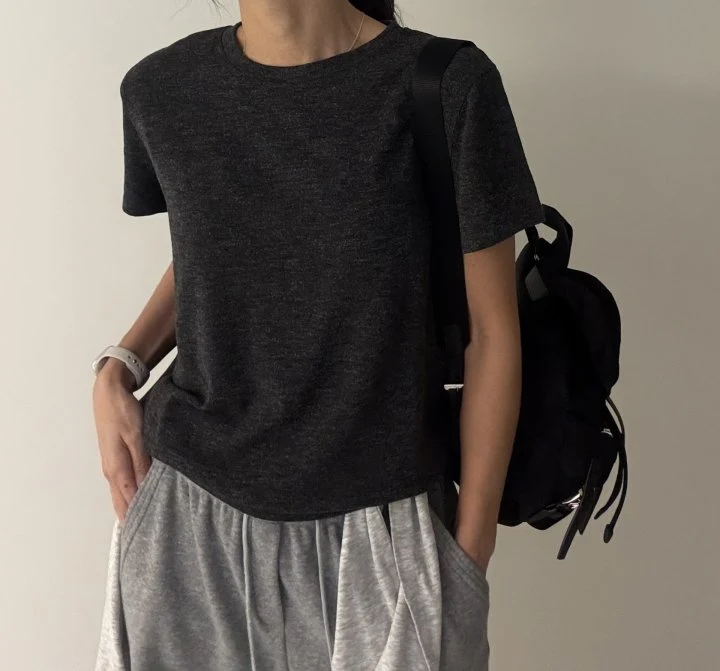 Ripple - Korean Women Fashion - #momslook - Comfy Plain Short Sleeve Tee