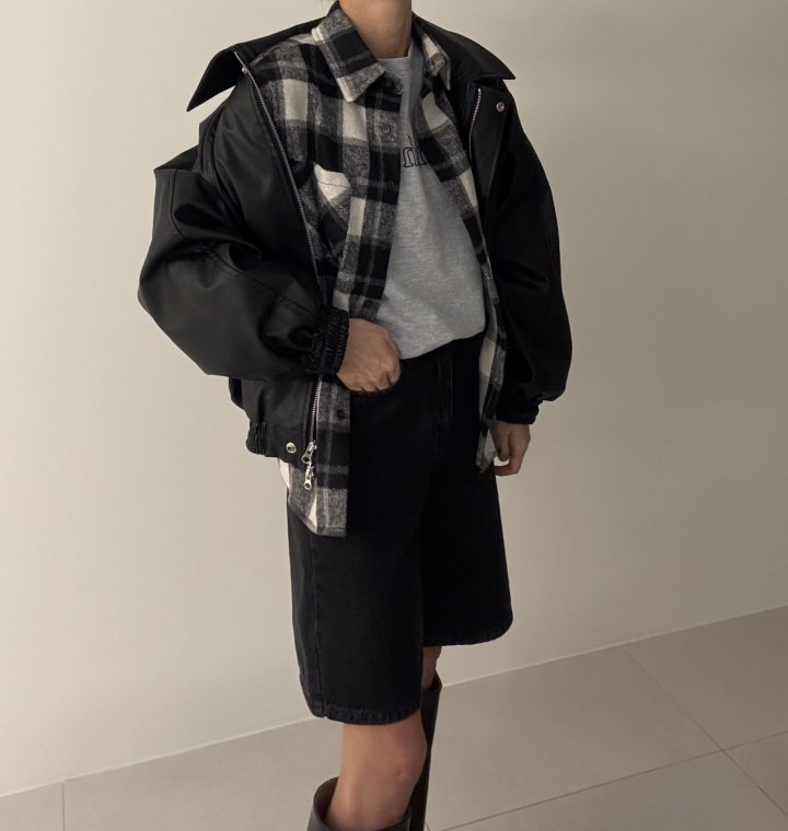 Ripple - Korean Women Fashion - #momslook - Land Brushed Check Shirt - 4