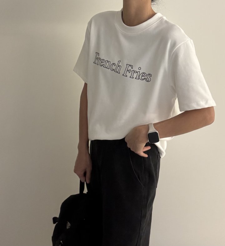 Ripple - Korean Women Fashion - #momslook - French Short Sleeve Tee - 3