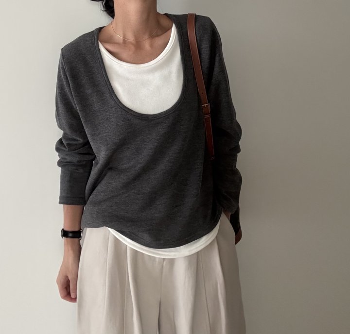 Ripple - Korean Women Fashion - #restrostyle - Classic Double Tee