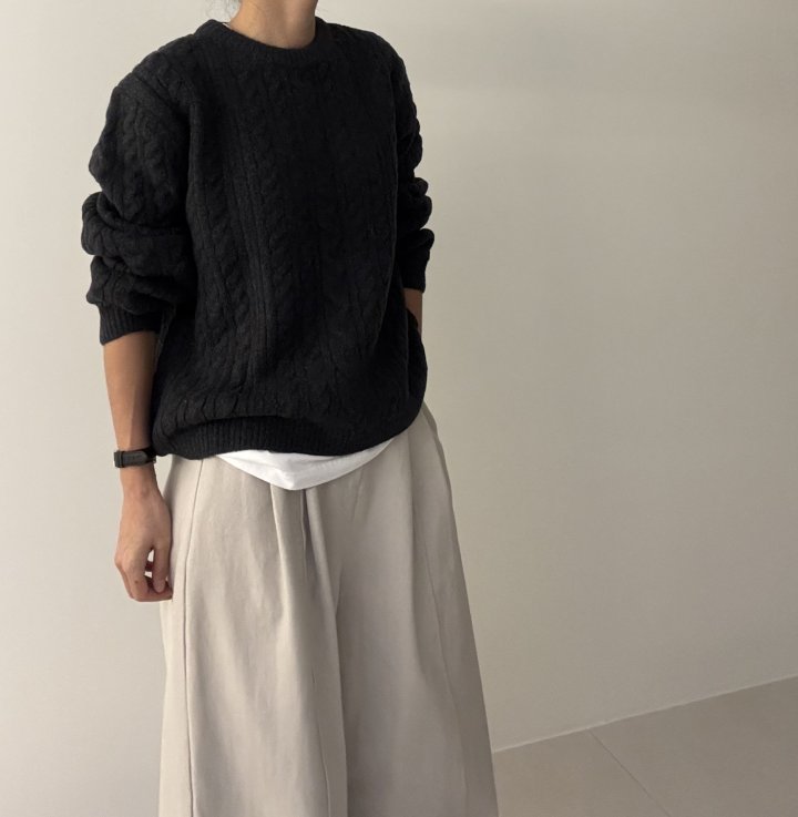 Ripple - Korean Women Fashion - #restrostyle - Mazel Cable Knit - 11