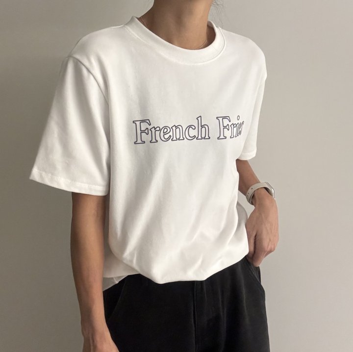Ripple - Korean Women Fashion - #restrostyle - French Short Sleeve Tee - 9