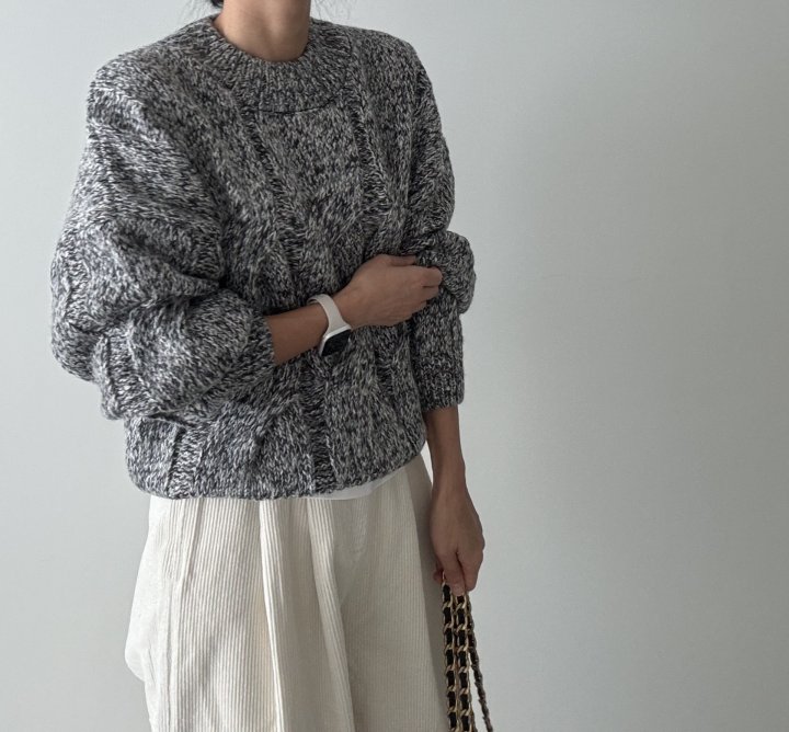Ripple - Korean Women Fashion - #restrostyle - Cozy Lotti Cable Knit - 5