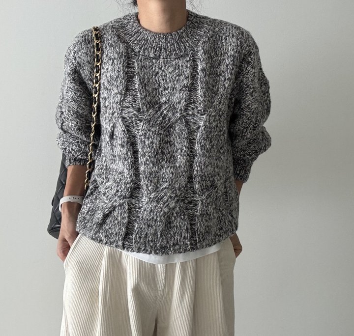 Ripple - Korean Women Fashion - #romanticstyle - Cozy Lotti Cable Knit - 6