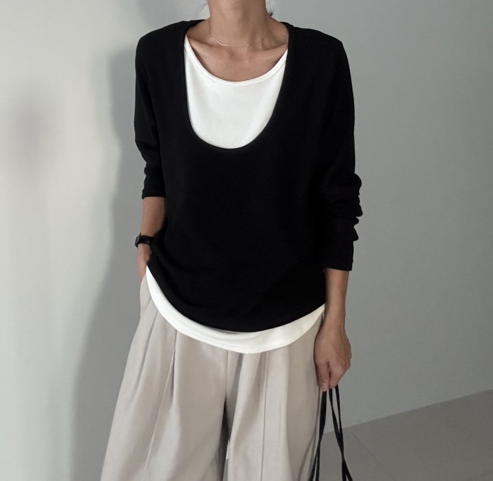Ripple - Korean Women Fashion - #shopsmall - Classic Double Tee - 4