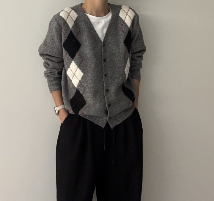Ripple - Korean Women Fashion - #thatsdarling - Argyle Cardigan - 10