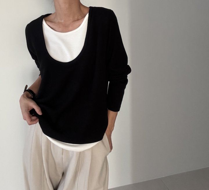 Ripple - Korean Women Fashion - #thelittlethings - Classic Double Tee - 5