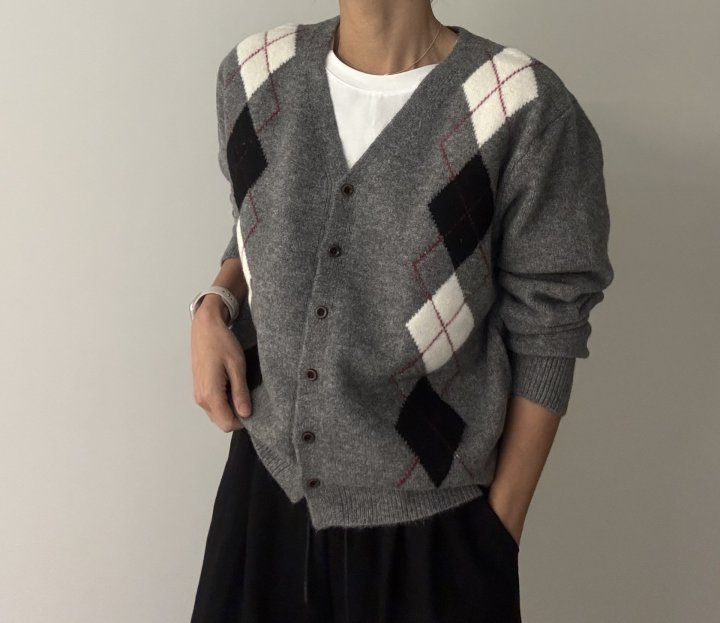 Ripple - Korean Women Fashion - #thelittlethings - Argyle Cardigan - 11