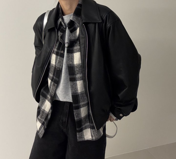 Ripple - Korean Women Fashion - #vintageinspired - Land Brushed Check Shirt - 7