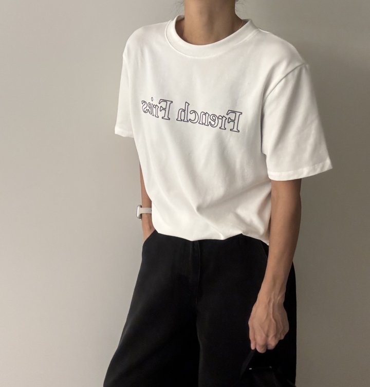 Ripple - Korean Women Fashion - #vintageinspired - French Short Sleeve Tee - 6
