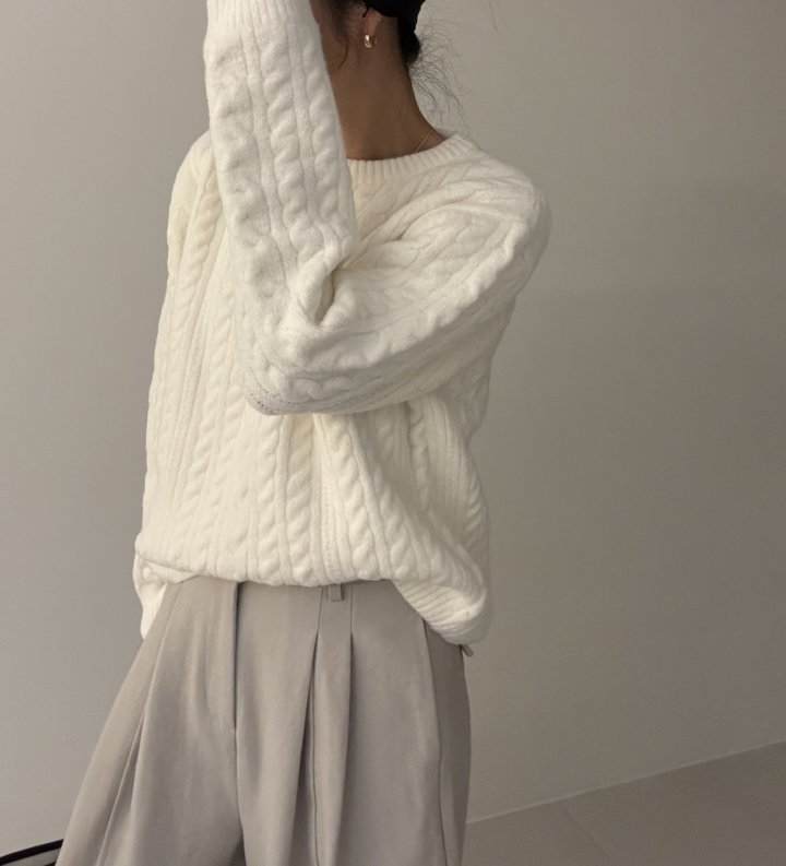 Ripple - Korean Women Fashion - #vintagekidsstyle - Mazel Cable Knit - 9