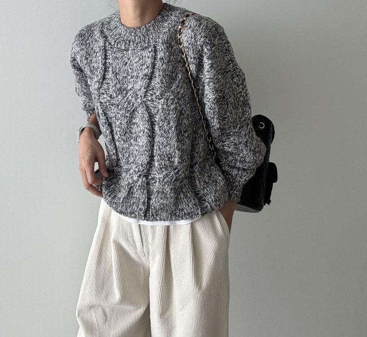 Ripple - Korean Women Fashion - #vintagekidsstyle - Cozy Lotti Cable Knit - 3