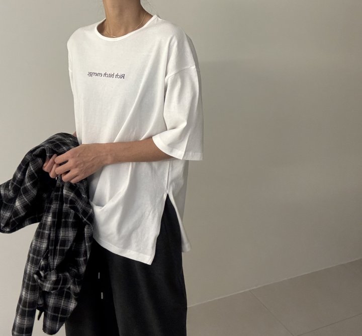 Ripple - Korean Women Fashion - #womensfashion - Rich Brushed Tee - 5